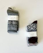 Load image into Gallery viewer, LEMON 3PK Women’s Heather Soft Non Terry Crew Socks
