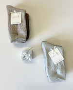 Load image into Gallery viewer, LEMON 3PK Women’s Non Terry Soft Cabin Crew Socks
