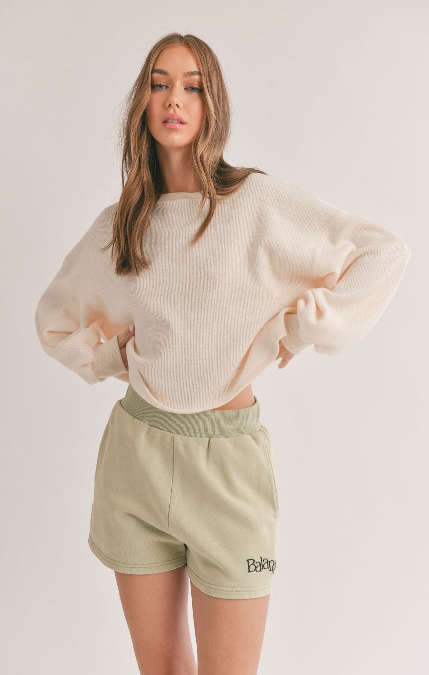 SAGE THE LABEL Easily Reversible Knit Top