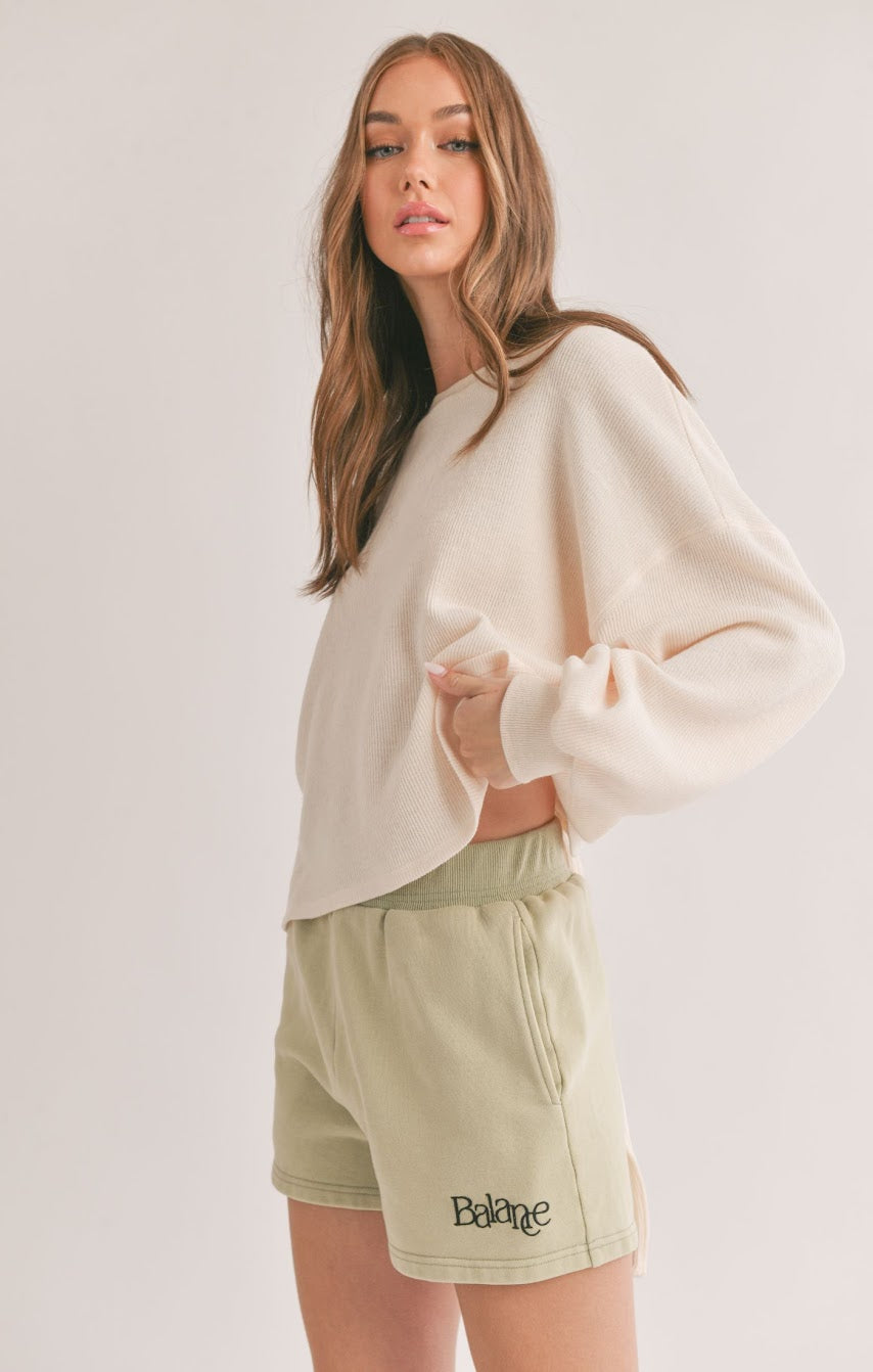 SAGE THE LABEL Easily Reversible Knit Top