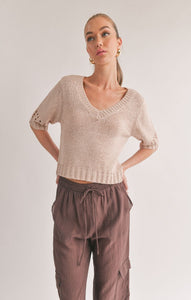 SAGE THE LABEL Alora V Neck Sweater