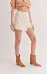 Load image into Gallery viewer, SAGE THE LABEL Gia Asymmetrical Denim Skort
