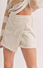 Load image into Gallery viewer, SAGE THE LABEL Gia Asymmetrical Denim Skort
