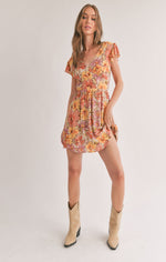 Load image into Gallery viewer, SAGE THE LABEL Laying in Malta Tieback Mini Dress
