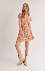 Load image into Gallery viewer, SAGE THE LABEL Laying in Malta Tieback Mini Dress
