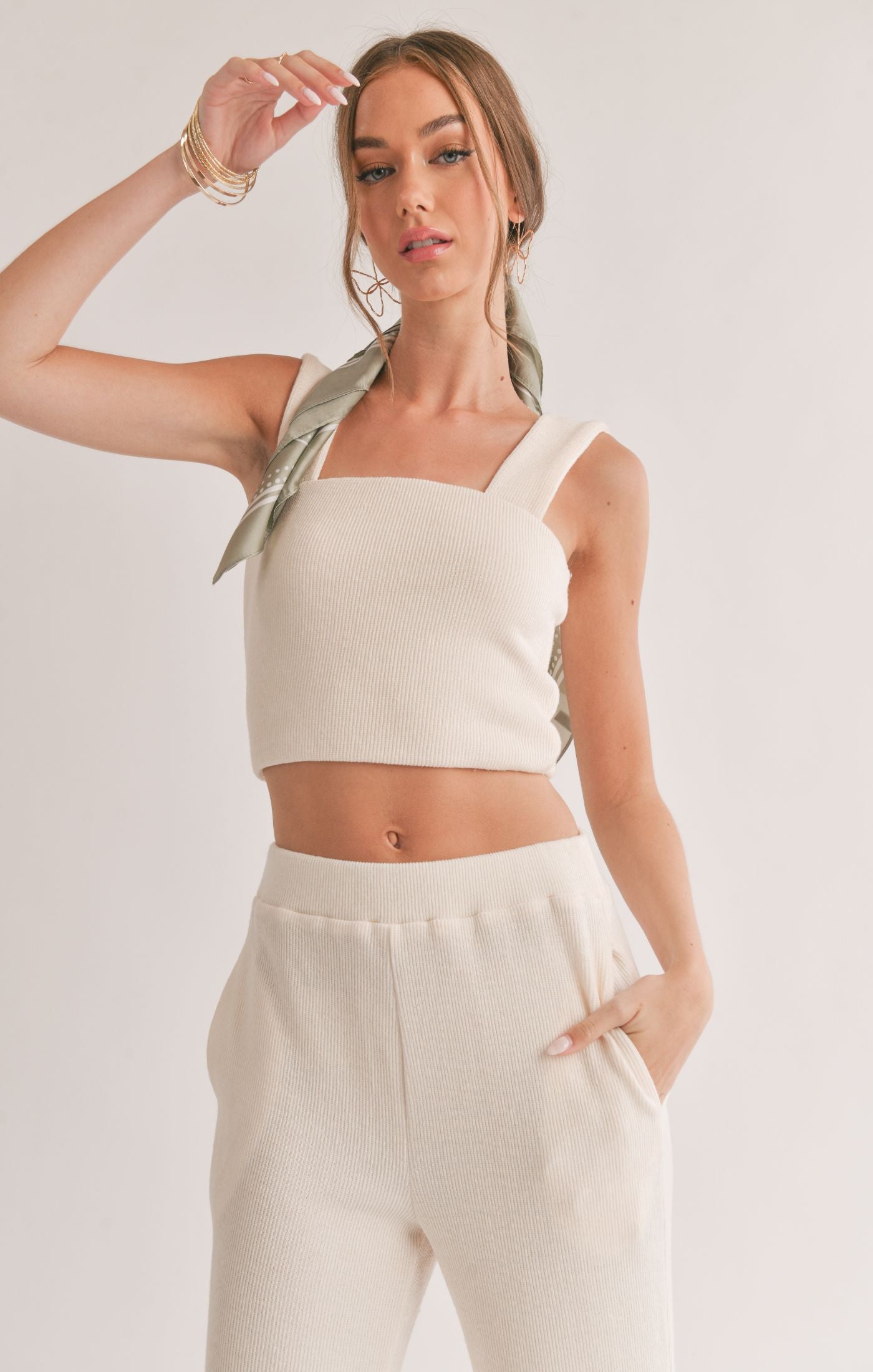 SAGE THE LABEL Easily Knit Crop Top