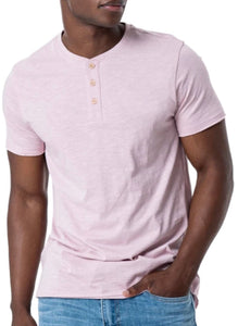 SILVER JEANS Men's Slub Jersey Henley