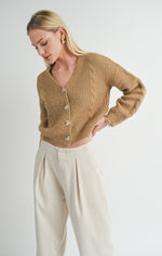 Load image into Gallery viewer, SAGE THE LABEL Callisto Cable Detail Cardi
