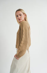 Load image into Gallery viewer, SAGE THE LABEL Callisto Cable Detail Cardi
