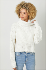 Load image into Gallery viewer, MYSTREE Turtle Neck Cropped Sweater
