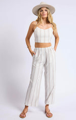 Load image into Gallery viewer, SAGE THE LABEL Nopales Striped Crop Top
