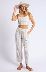 Load image into Gallery viewer, SAGE THE LABEL Nopales Striped Crop Top
