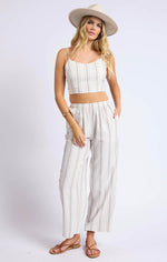 Load image into Gallery viewer, SAGE THE LABEL Nopales Striped Crop Top
