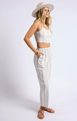 Load image into Gallery viewer, SAGE THE LABEL Nopales Striped Crop Top
