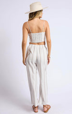 Load image into Gallery viewer, SAGE THE LABEL Nopales Striped Crop Top
