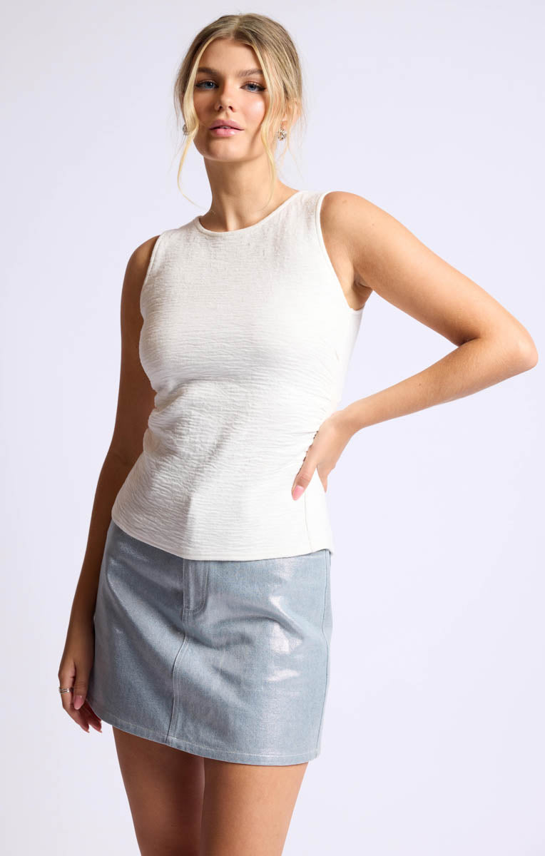SAGE THE LABEL Easy Come Tie-Back Knit Top
