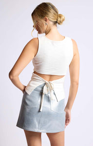 SAGE THE LABEL Easy Come Tie-Back Knit Top