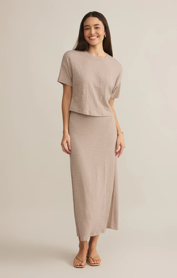 ZSUPPLY Delavine Textured Midi Skirt