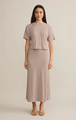 Load image into Gallery viewer, ZSUPPLY Delavine Textured Midi Skirt

