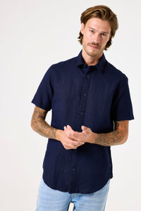 GARCIA Dark Blue Button Down Shirt