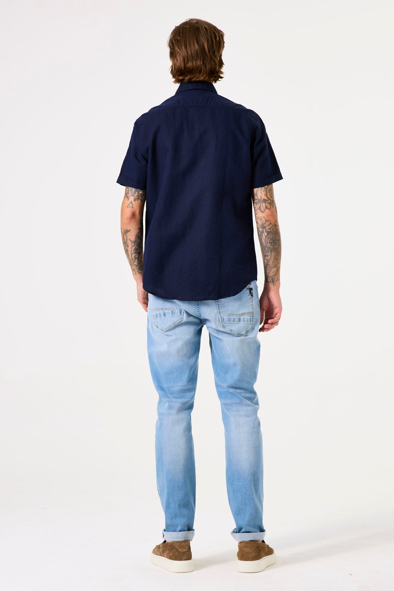 GARCIA Dark Blue Button Down Shirt
