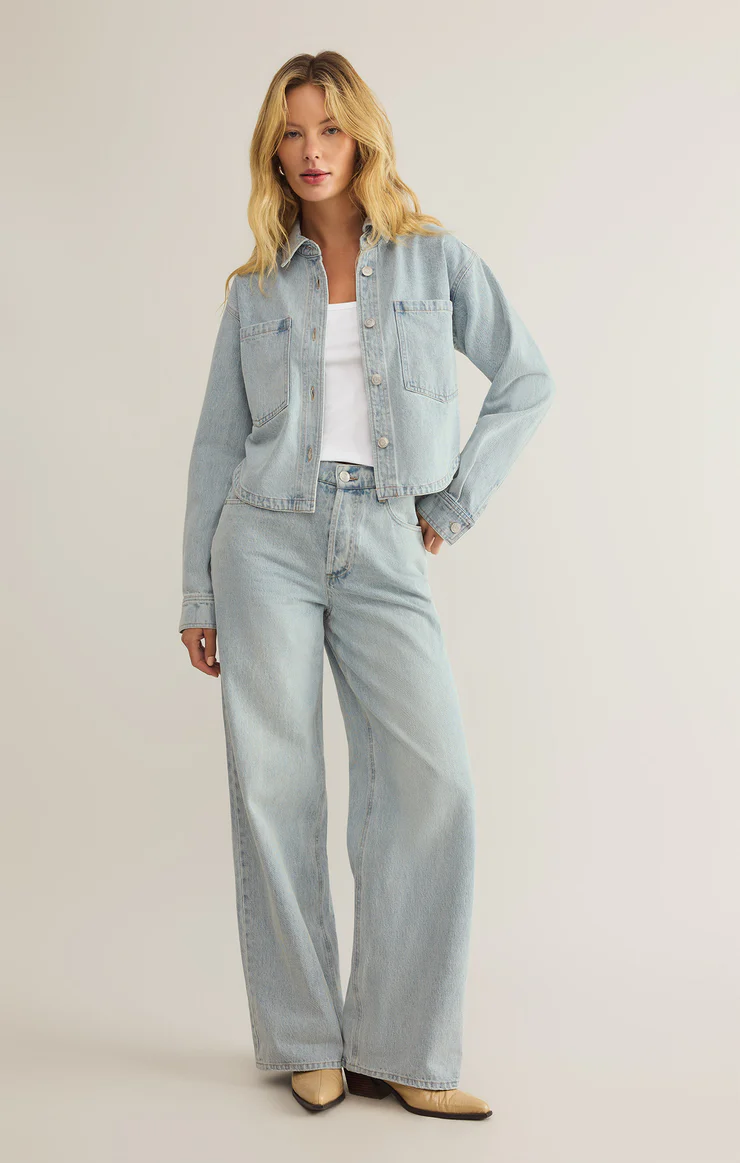 ZSUPPLY All Day Cropped Denim Jacket
