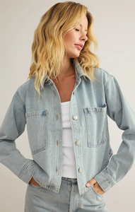 ZSUPPLY All Day Cropped Denim Jacket