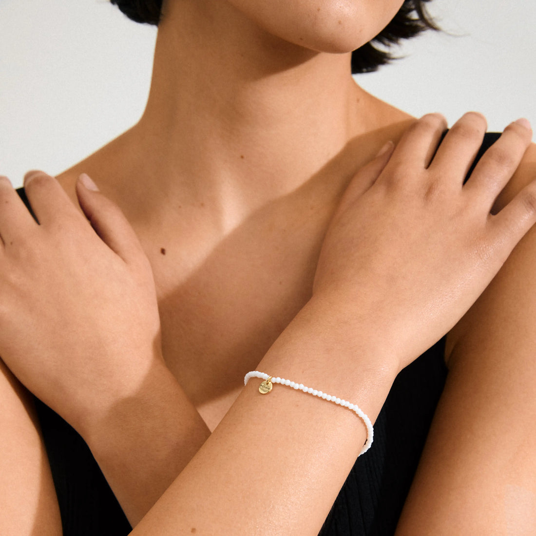 PILGRIM Indie Bracelet Solid White