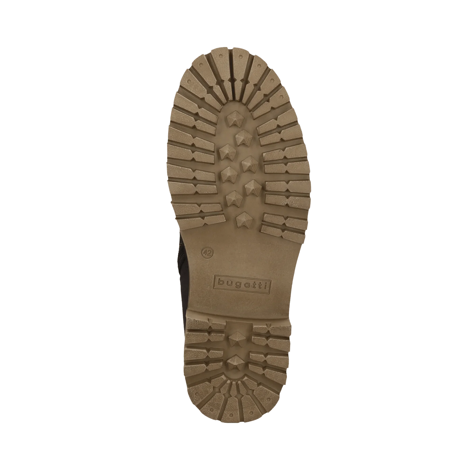 BUGATTI Dark Brown Leather Lace-Up Boot