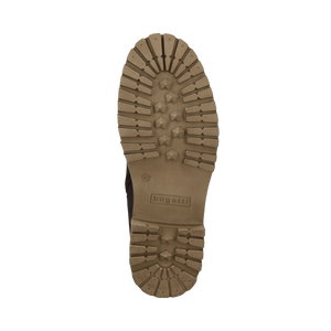BUGATTI Dark Brown Leather Lace-Up Boot