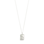 Load image into Gallery viewer, Necklace with a rectangular pendant on a white background
