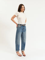 Load image into Gallery viewer, DAZE Venice Barrel Long With Cuff Jean
