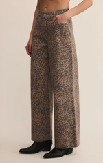 Load image into Gallery viewer, ZSUPPLY Marli Denim Leopard Pant
