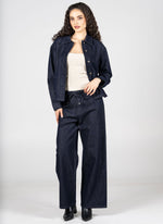 Load image into Gallery viewer, C&#39;EST MOI Wide Leg Tie Front Denim Pant
