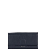 Load image into Gallery viewer, Navy vegan leather wallet with Matt &amp; Nat name on a white background
