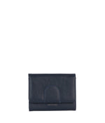 Load image into Gallery viewer, Small navy wallet with Matt &amp; Nat name on a white background
