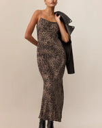 Load image into Gallery viewer, ZSUPPLY Cielo Leopard Midi Dress
