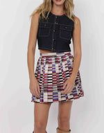 Load image into Gallery viewer, SAGE THE LABEL Troubleshooter Button Front Crop Top
