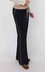 Load image into Gallery viewer, SAGE THE LABEL On Film Vintage Contrast Piping Drawstring Pants
