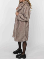 Load image into Gallery viewer, SAGE THE LABEL Pixie Tipped Vegan Fur Coat
