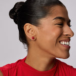 Load image into Gallery viewer, HILLBERG &amp; BERK Medium Red Velvet Sparkle Ball
