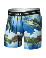 Load image into Gallery viewer, SAXX boxer brief with fish print
