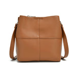 Load image into Gallery viewer, Brown vegan leather crossbody bag
