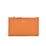 Load image into Gallery viewer, Orange wallet with a visible brand Co Lab logo on a white background

