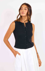 Load image into Gallery viewer, SAGE THE LABEL Purpose Button Tank

