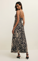 Load image into Gallery viewer, ZSUPPLY Charisma Tova Palm Midi Dress
