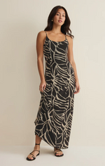Load image into Gallery viewer, ZSUPPLY Charisma Tova Palm Midi Dress
