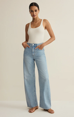 Load image into Gallery viewer, ZSUPPLY Remi High Rise Bowed Wide Leg Jeans
