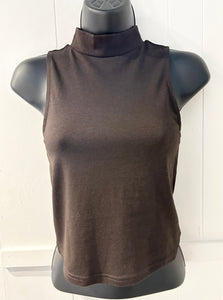 SILVER JEANS Ladies Mock Neck Sleeveless Knit Top