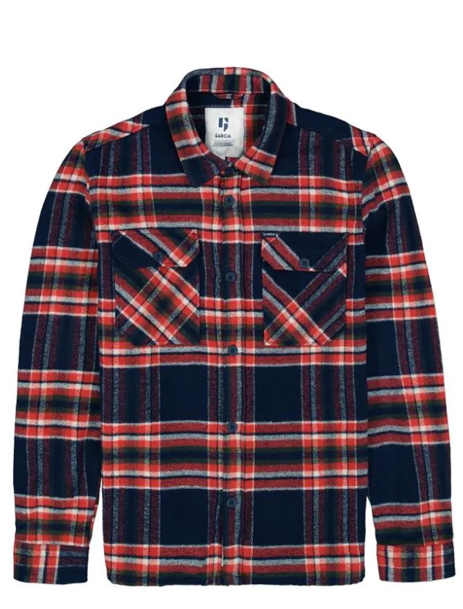 GARCIA Checked Flannel Overshirt